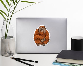 Flanged male orangutan Sticker