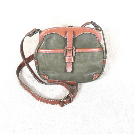 Gold arrow leather bag
