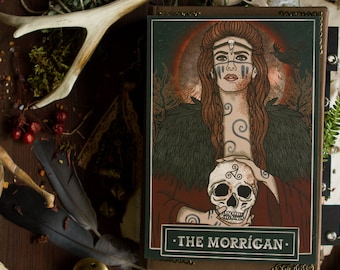 THE MORRIGAN A5 Art Print | Celtic | Folklore | Pagan Art | Mythology | Magick  Decor | Wicca | Witchy | Grimoire | Book of Shadows