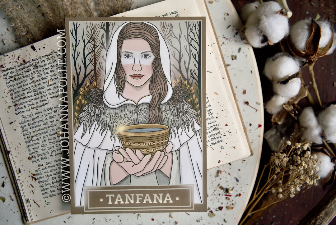 TANFANA A5 Art Print Tamfana Germanic Goddess Heathen European Folklore