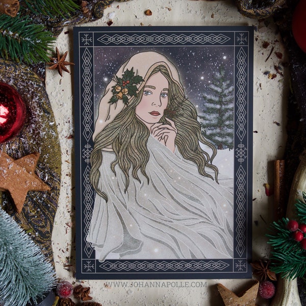 CHRISTKIND A5 Art Print | Festive Spirits | German Folklore | Pagan Art | Traditional Christmas | Winter Solstice | Yuletide | Christkindl