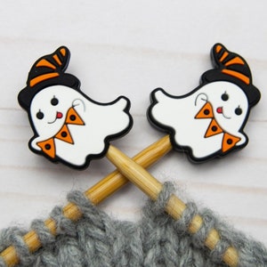 Festive Ghost Stitch Stoppers Halloween Knitting Notions Needle Holders Animal Accessories Tools Keeper Hugger Supplies Point Protector