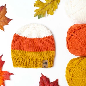 Cappello di mais con motivo a maglia, in lana pettinata, di peso medio, per Halloween, Ringraziamento, neonato, bambino, accessorio fotografico autunnale