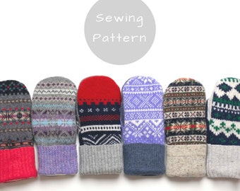 Women Sweater Mittens Pattern Sewing Upcycled Wool Memory Tutorial Instructions PDF Instant Download Smittens DIY Repurposed Bernie Sanders