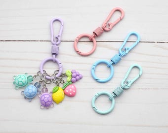 Spring Notion Ring Holder Stitch Markers Keychain Huggers Storage Knitting Accessories Keeper Needle Storage Lobster Claw Yarn Crochet