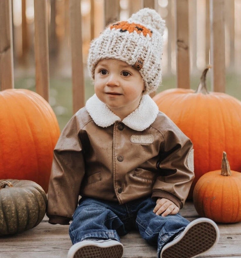 Fox Hat Knitting Pattern Chunky Knit Pompom Winter Toque Woodland Animal Face Thick Wool Ease Thick Quick Newborn Baby Toddler Child Women image 4