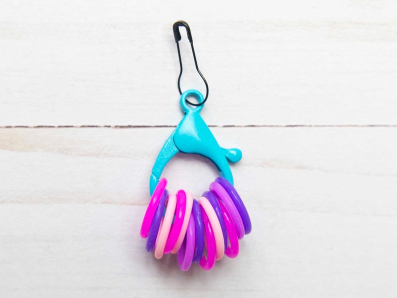 Lobster Claw Notions Holder Stitch Markers Huggers Storage Etsy
