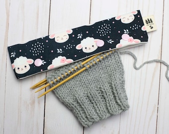 Sheep DPN Holder Double Pointed Needle Stitch Stoppers Sleepy Sleeve Sock Knitting Notions Ball Bowl Hugger Keeper Organizer Storage Pattern
