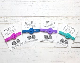 Yarn Belt Knitting Crochet Notions Accessories Tools Keeper Stitch Stoppers Sweater Wrap Holder Stash Organizer Ball Skein Cake Needle