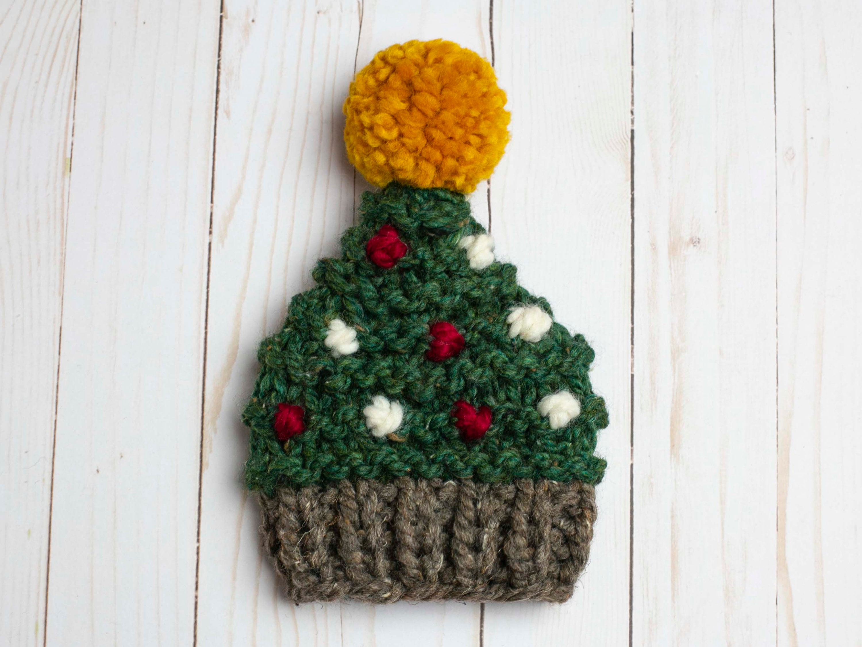 Christmas Tree Hat Knitting Pattern Newborn Baby Toddler Child Etsy