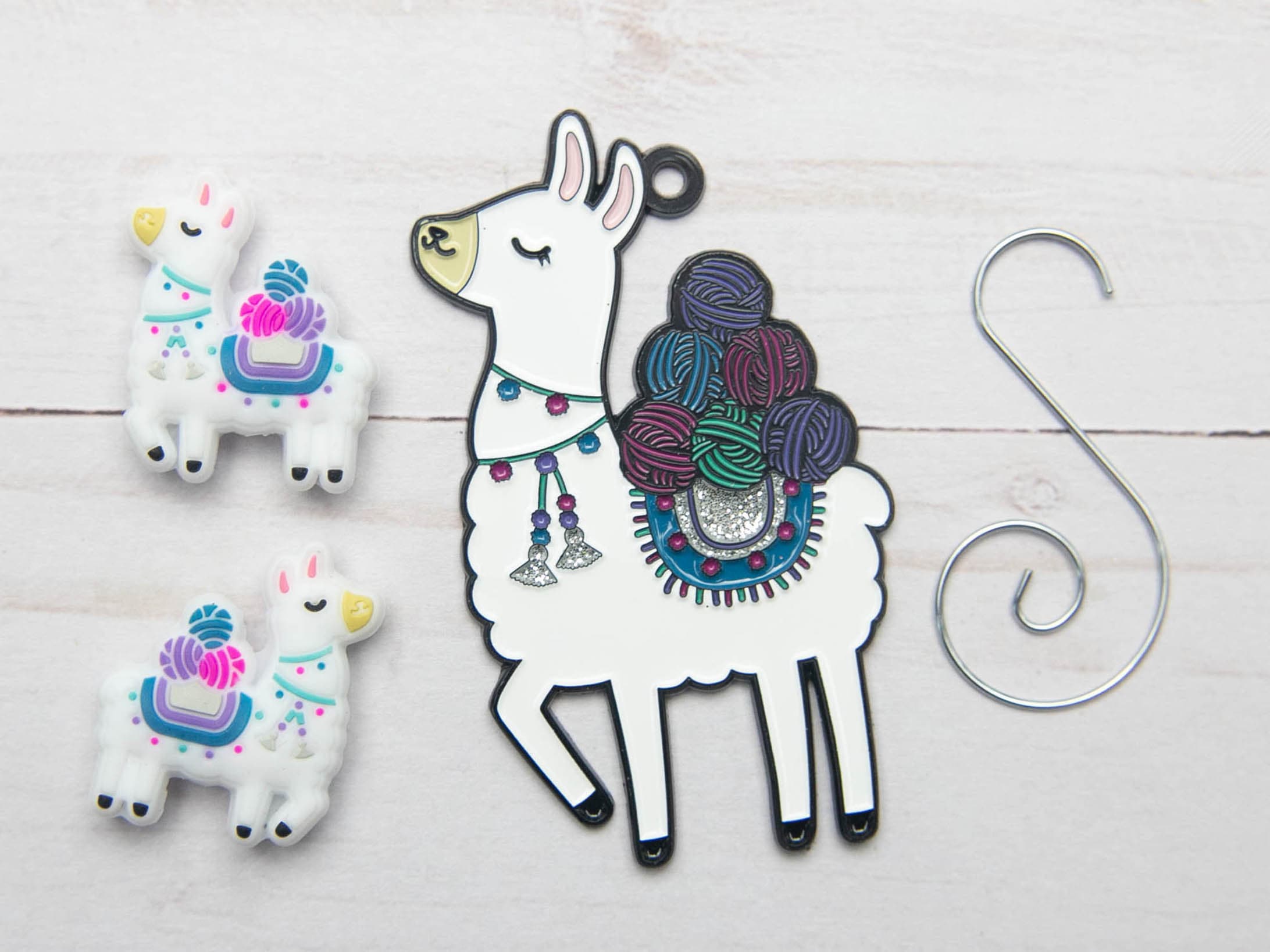 Llama Stitch Stopper Ornament Set Crochet Pattern