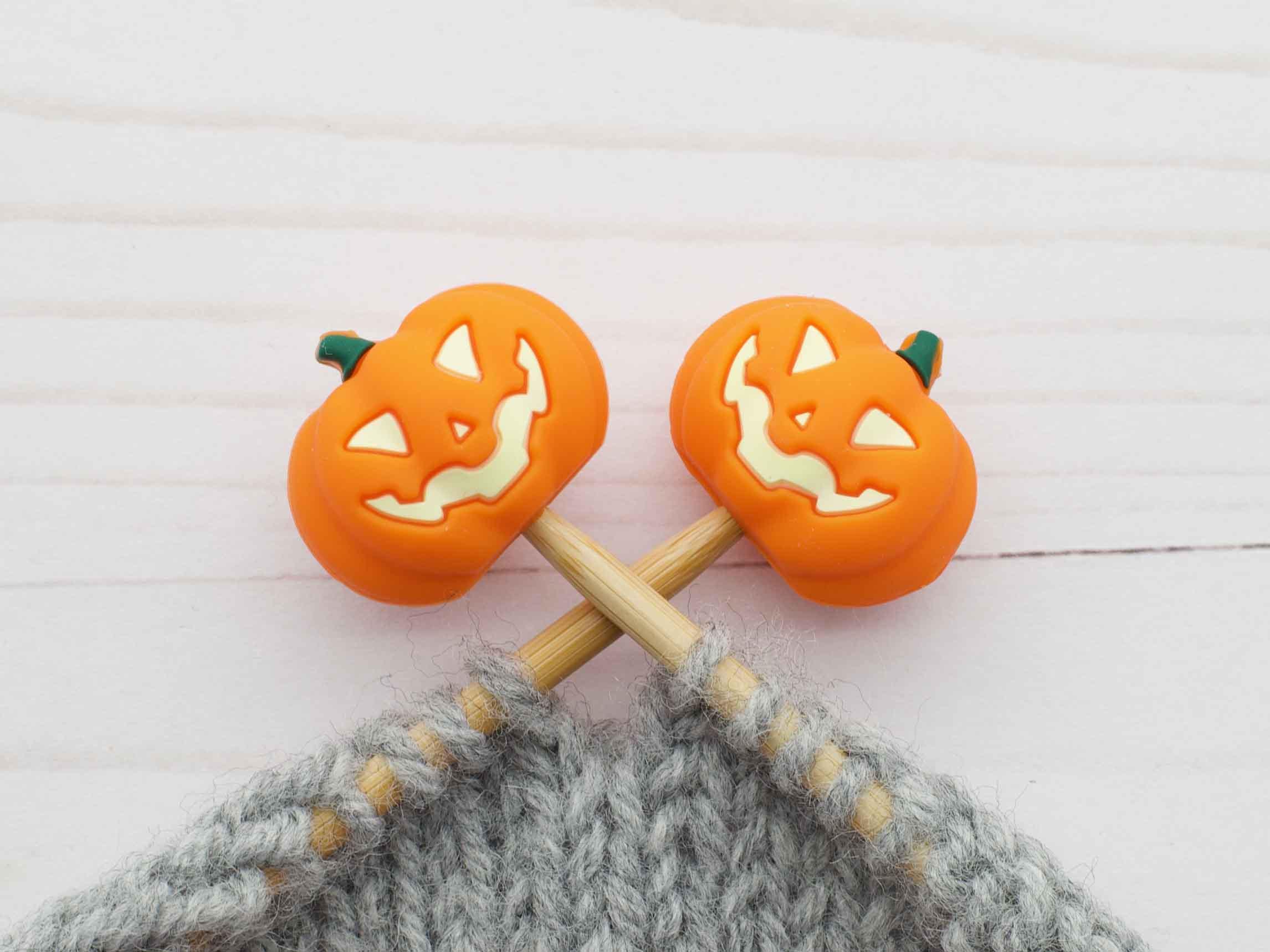お祝いのパンプキン編み物用品、ステッチストッパー、ハロウィン用