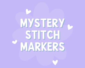 MYSTERY Stitch Markers SURPRISE Knitting Needle Closed Ring Progress Keepers Holders Notions Accessories Tools Supplies Retired Retiring