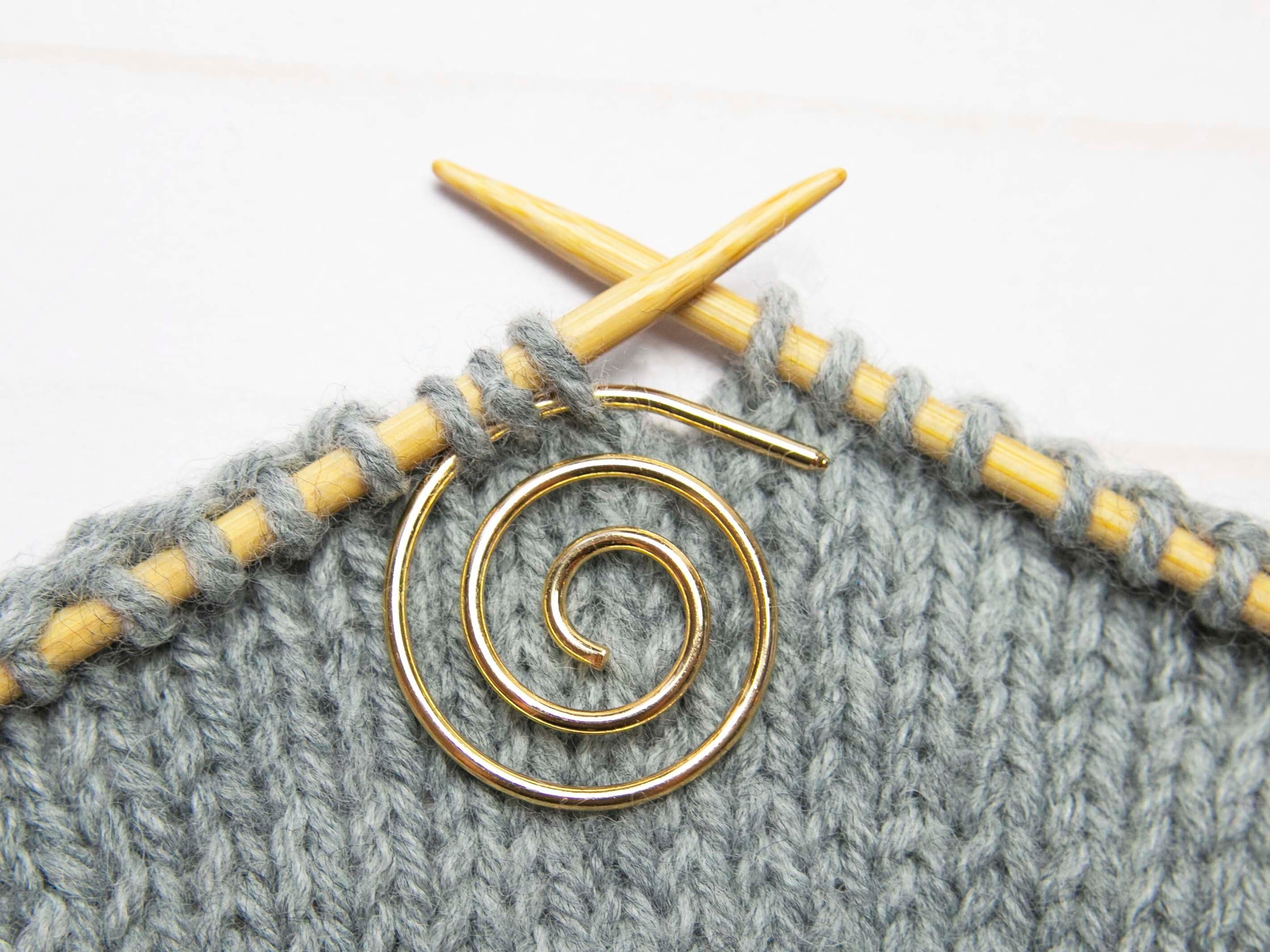 Spiral Knit Pin, Stitch Keeper, Arthritis Ring, Crochet Gift, Knitting Gifts,  Yarn Guide, Stitch Keeper, Gifts for Her, Christmas Gift Ideas 