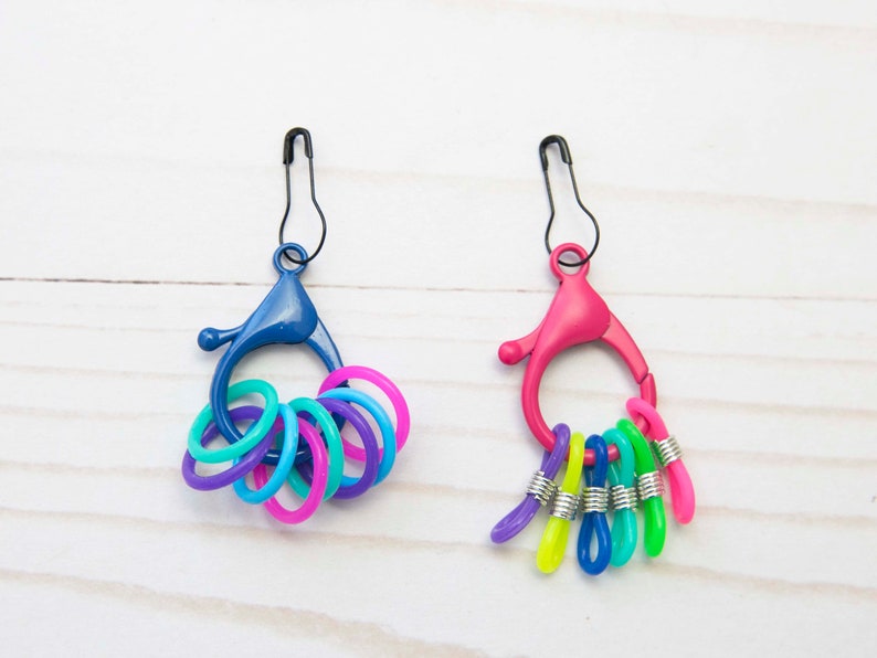 Lobster Claw Notions Holder Stitch Markers Huggers Storage Etsy
