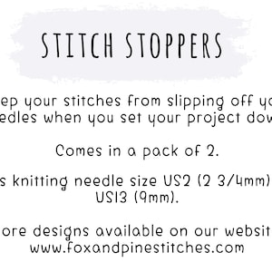 Stitch Stoppers Tropical Hexagon Print Knitting Needle Holders Notions Accessories Keeper Supplies Silicone Point Protectors image 3