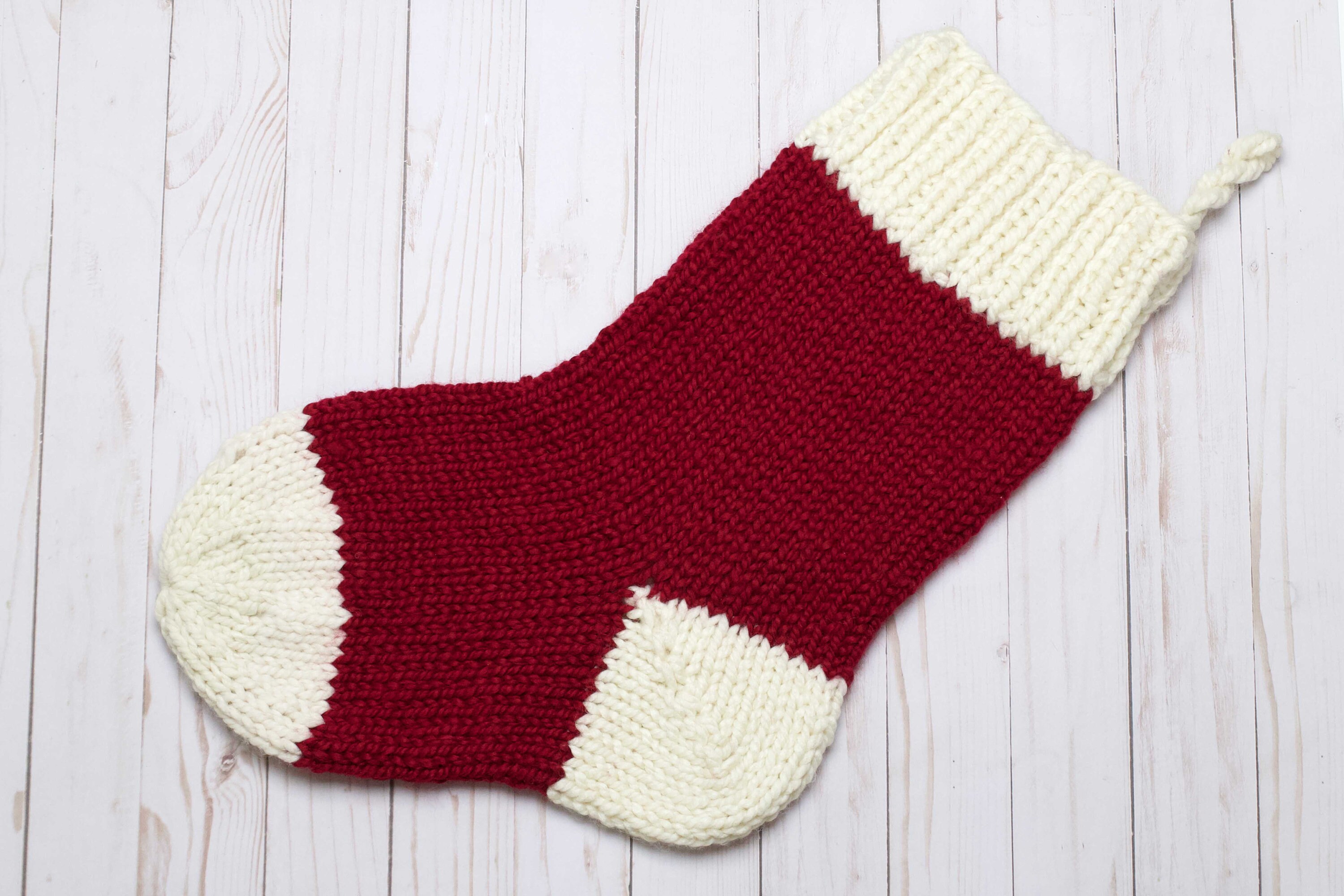 Christmas Stocking Knitting Pattern Chunky Sock Winter Easy Holiday ...