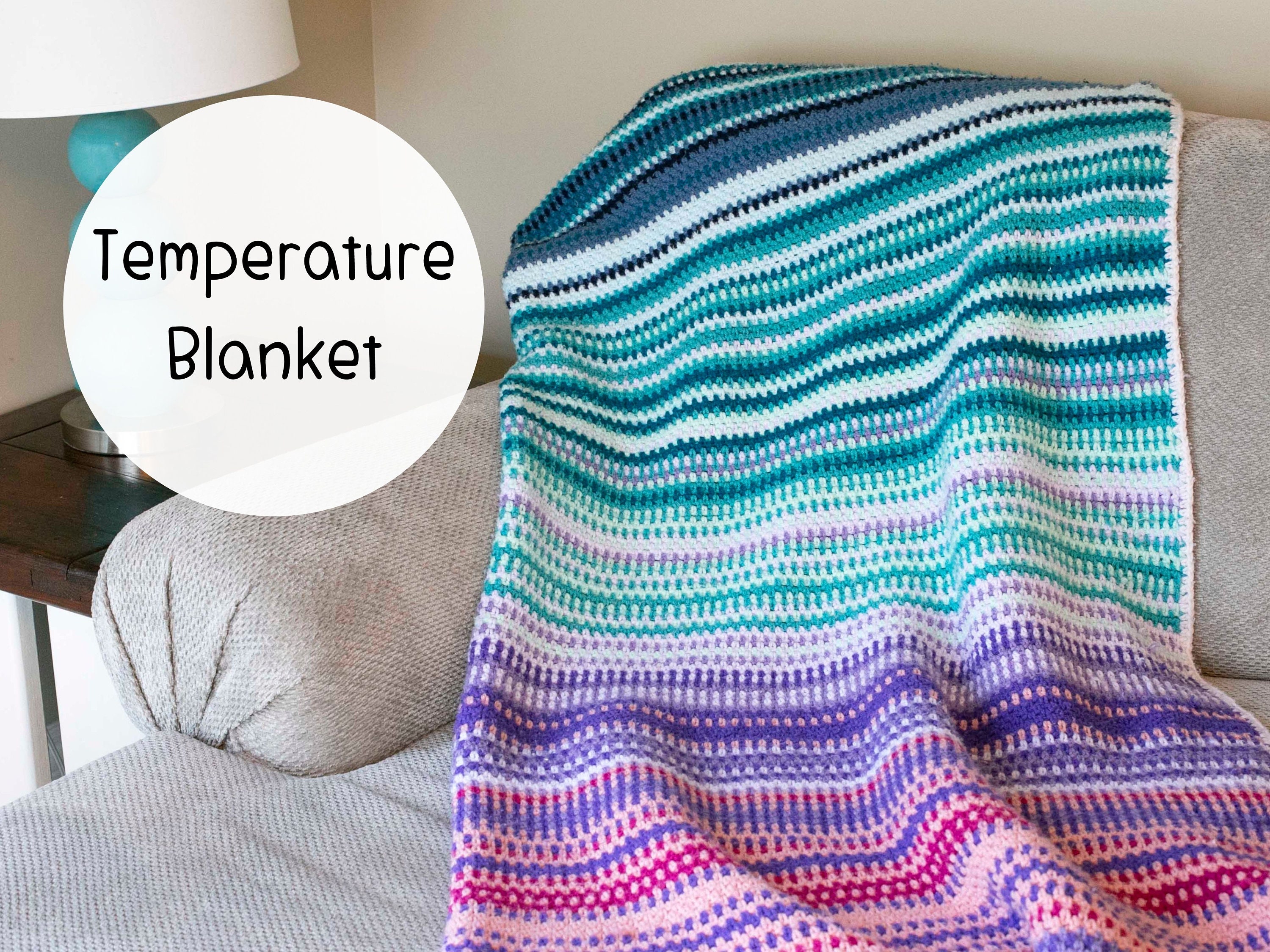 TEMPERATURE BLANKET Crochet Pattern Historical Color Chart Etsy Canada