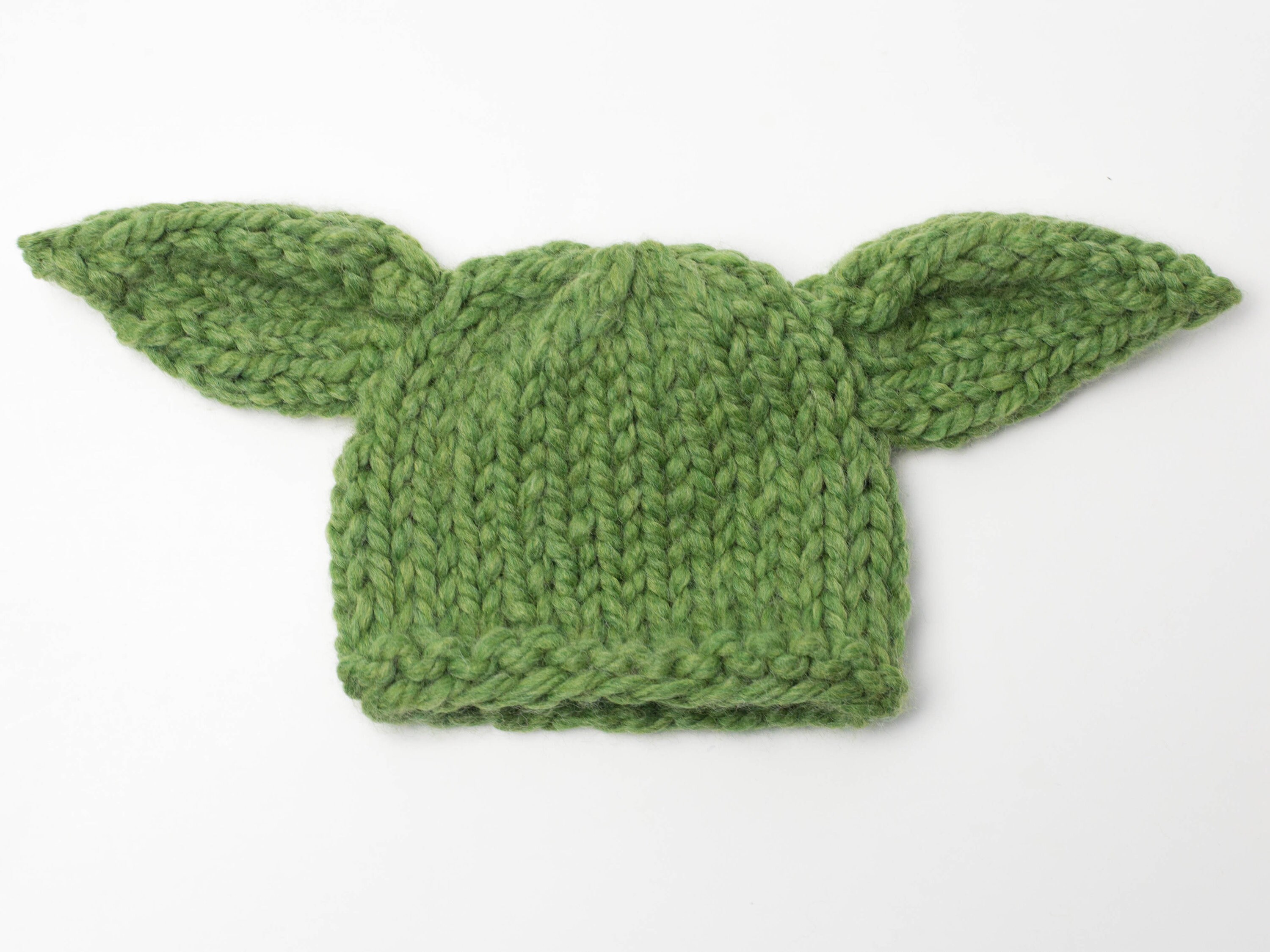 Baby Yoda Hat Knitting Pattern Knit Thick Chunky Wool Ease Thick Quick Newborn Baby Green Photography Prop Photo Theme Star Wars Etsy