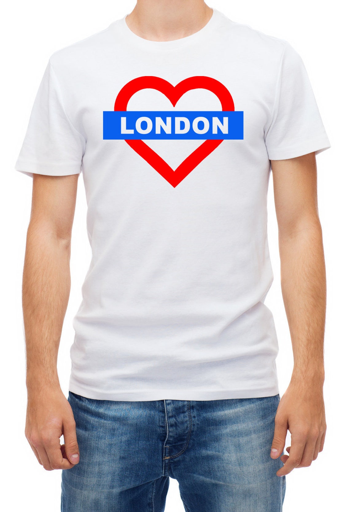 I love London London England Logo gift souvenirShort Sleeve | Etsy