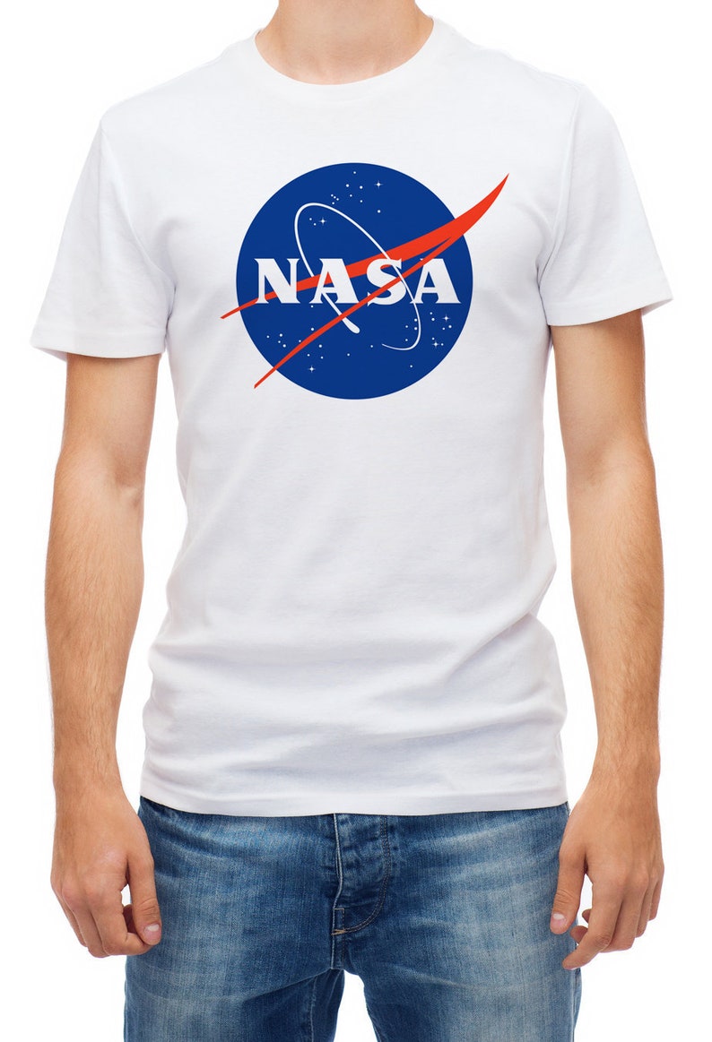 NASA Space logo Short sleeve White Men T-Shirt K740