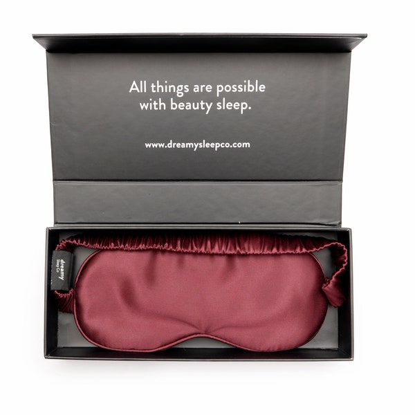 Pure Mulberry Silk Sleep Mask with Gift Box