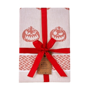 saewelo Set of 2 Tea Towels in Gift Packaging, 100% Cotton, 39x56 cm / 15.4 x 22.0 &#39;&#39; (Halloween Limited Edition)
