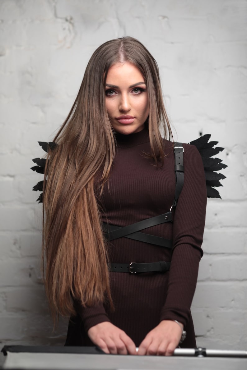 Harness Body Wings Wings Harness Leather Harness With Wings Etsy
