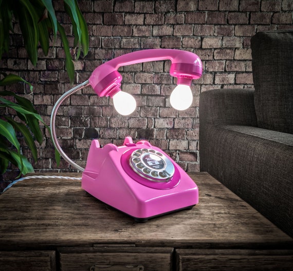 Vintage phone lamp deals