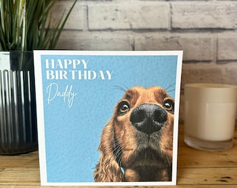 Red Cocker Spaniel Birthday Card
