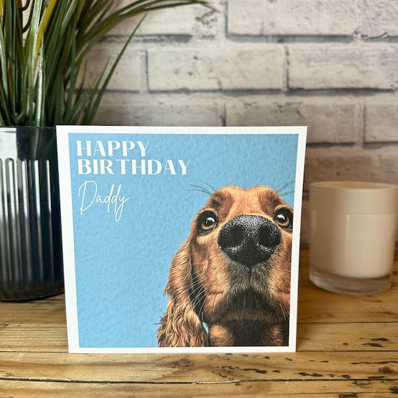 Red Cocker Spaniel Birthday Card