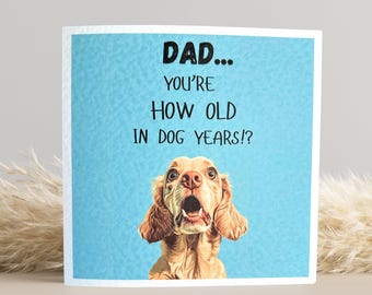 Lemon Roan Cocker Spaniel Birthday Card