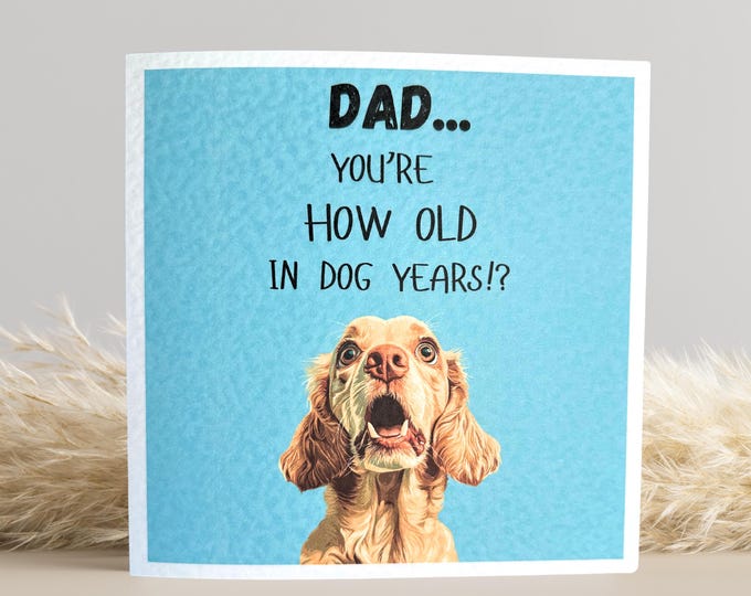 Lemon Roan Cocker Spaniel Birthday Card