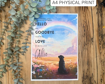 Black Labrador Dog Sympathy Wall Art