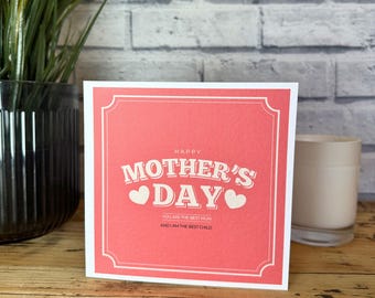 Mothers Day Card: From the best child