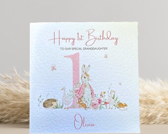 Personalised 1st Birthday Card