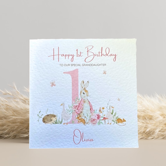 Personalised 1st Birthday Card