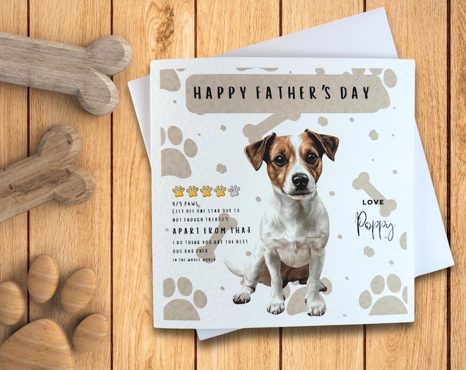 Jack Russell Father's Day Card