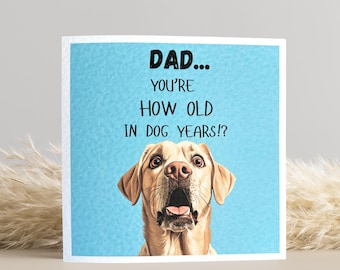 Yellow Labrador Birthday Card