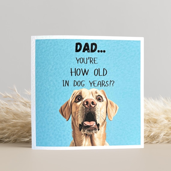 Yellow Labrador Birthday Card