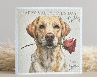 Yellow Labrador Love Card