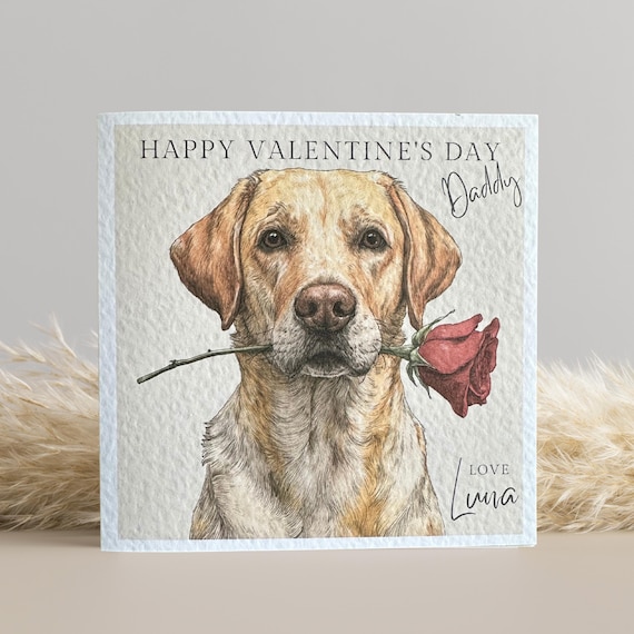 Yellow Labrador Love Card