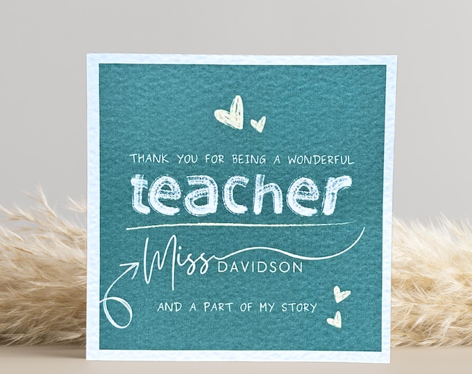 Teacher Thank You Card