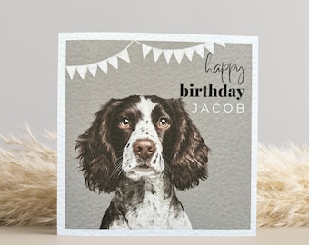 Cocker Spaniel Birthday Card