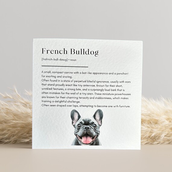 French Bulldog Birthday Card