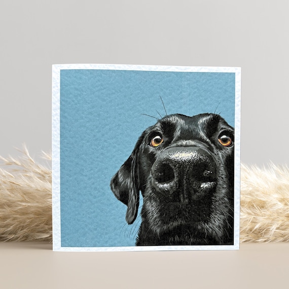 Black Labrador Card