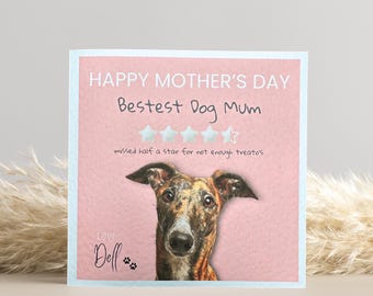 Greyhound Mothers Day Card
