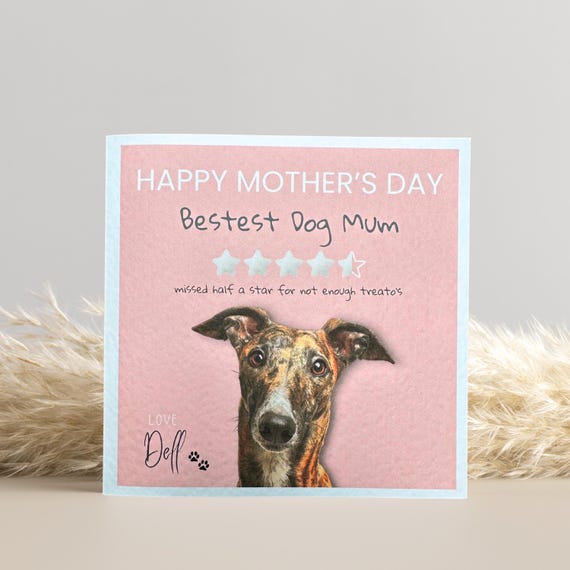 Greyhound Mothers Day Card