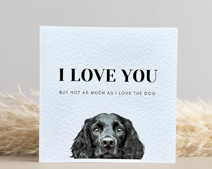 Black Cocker Spaniel Love Card
