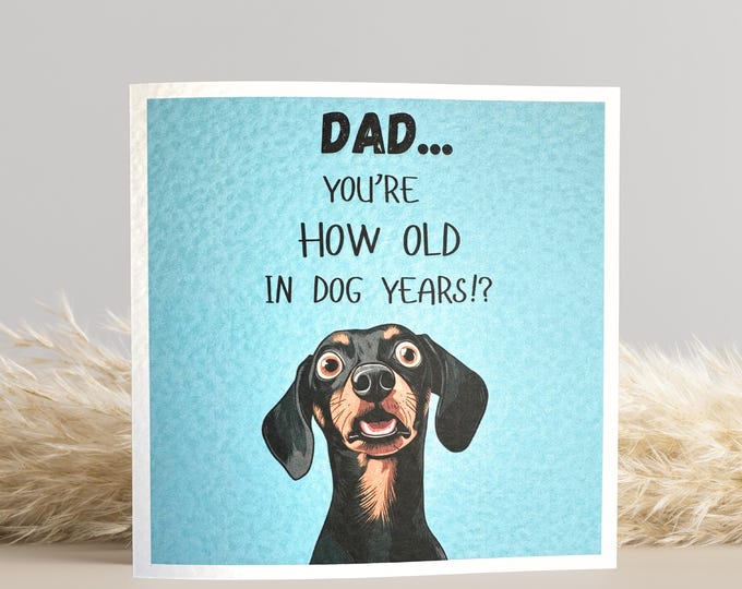 Dachshund Sausage Dog Birthday Card